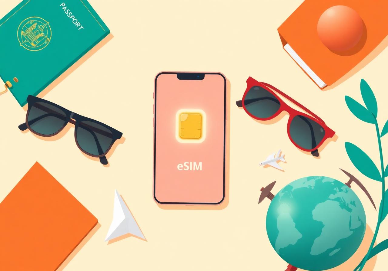 Traveler using a smartphone abroad, illustrating Arivia Sim's mission to keep explorers connected